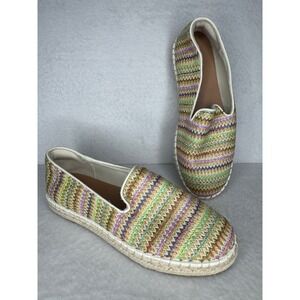 Universal Thread Women's Multi-Color Woven Espadrille Slip-On Flats Size 9 NEW